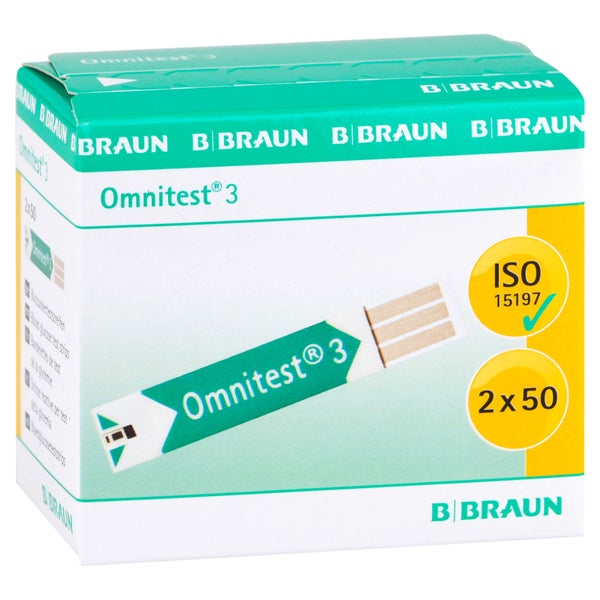 Omnitest 3 Blutzucker Sensoren Teststreifen 2X50 St