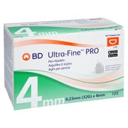 Bd Ultra-fine Pro 4 Mm Pen-nadel 105 St